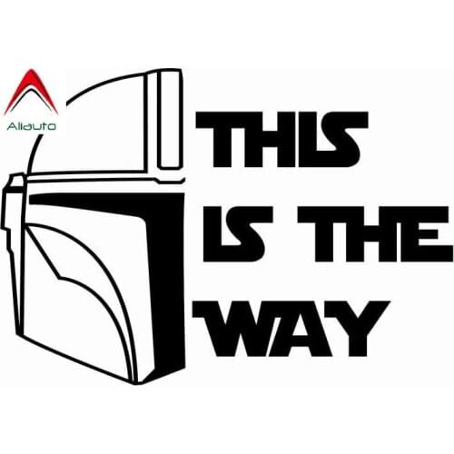 Personality Decals "this Is The Way" Vinyl Decal Sticker for Car, Truck, Vans, Walls, Laptop,14cm*10cm