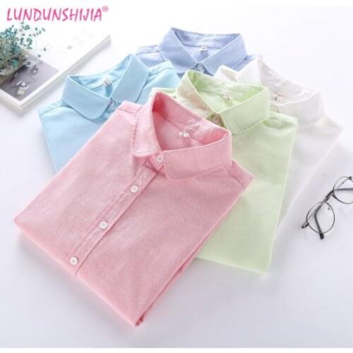 LUNDUNSHIJIA Womens Office Shirts