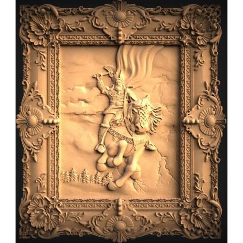 STL Model Panno for CNC Router 3D Printer Artcam Aspire Bas Relief (981)