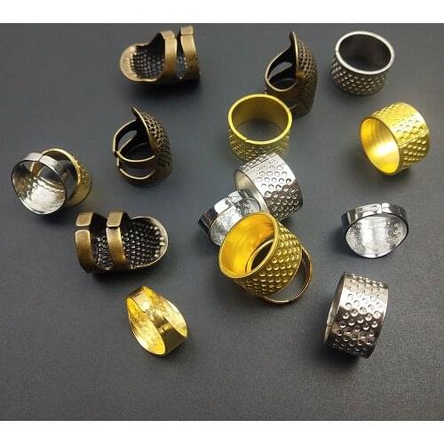 Retro Style Thimble Finger Protector Needles Ring DIY Handworking Needle Craft Sewing Tools Household Accessories