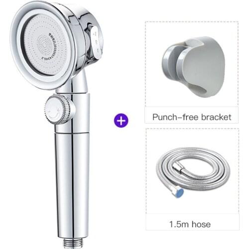 Pressurized Nozzle Handheld Shower Head With Filter Kit Bathroom Accessories High Pressure Water Saving Spray