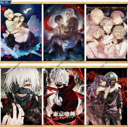 Canvas Painting Wall Art Tokyo Ghoul Japan Anime Posters and Prints Nordic Home Decoration Pictures for Living Kids Room Decor