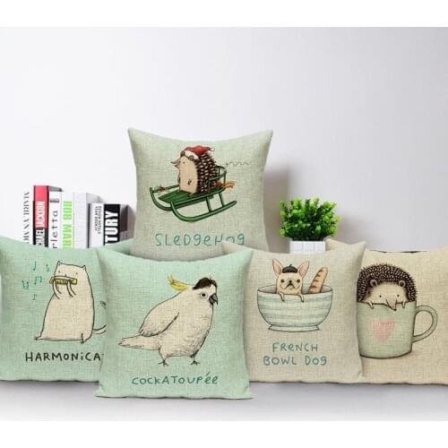 Animal throw pillow cover outdoor cushions Custom throw pillows unicorn pillow case cushions decorative Dropshipping cushion