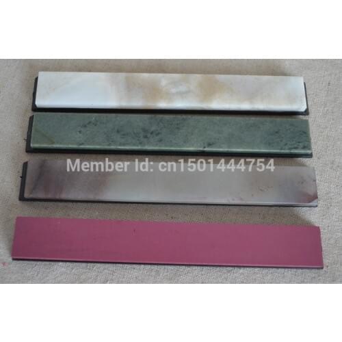 New 4pcs/set Natural Super fine Sharpener stone Grinding oilstone Millstone Universal whetstone 3000# 6000# 8000# 10000