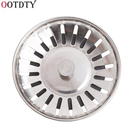 OOTDTY Kitchen Stainless Steel Basin Drain Dopant Sink Strainer Basket Waste Filter