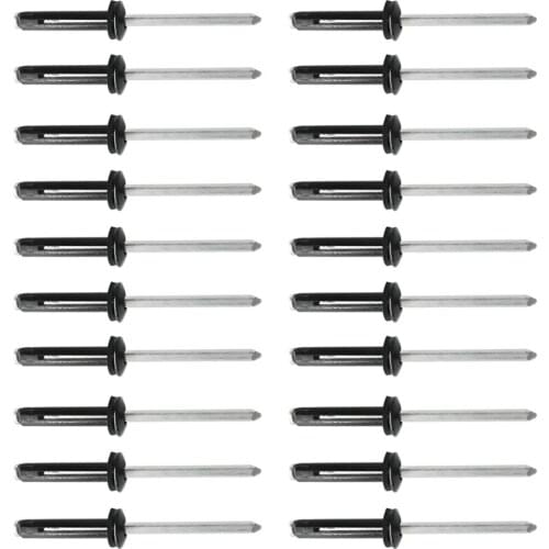 Durable Kayak 20 Pcs M5x25 Tri-Grip Tri-Fold Rivet Aluminum Pop Rivets for Canoe Fishing Inflatable Boat Raft Dinghy Accessory