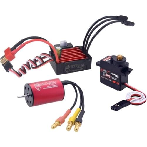 SURPASS HOBBY 2030 6500KV Brushless Motor 25A ESC 2.2G Servo S0009M 9G Servo RC Car Set for 1/20 1/18 RC Drift Racing Car Truck
