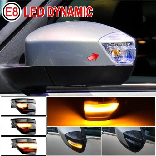 Car Accessories LED Dynamic Turn Signal Side Wing Mirror Indicator Light Lamp For Ford S-Max 2007-2014 Kuga C394 08-2012 C-MAX
