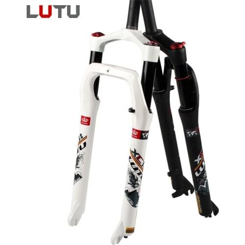 LUTU Alloy Fork 26 inches Snow Bike Suspension Gas Front Forks 4.0 Outer Tube Bicycle Parts