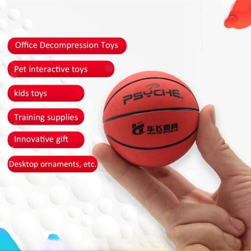 1pcs Training Toy Ball Kids Mini Basketball Jumping Balls Solid Floating Bouncing Child Elastic Rubber Ball Pinball Bouncy Toys