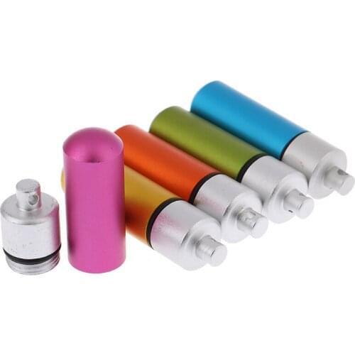 1pcs Waterproof Aluminum Capsule Shape Pill Box Outdoor Pocket Pill Holder Container Delicate Medicine Box