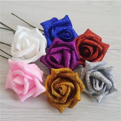 1pc High Simulation Rose Flowers DIY Wedding Flowers Wall Background Arrangement Material Bedroom Home Decoration Fake Flowers