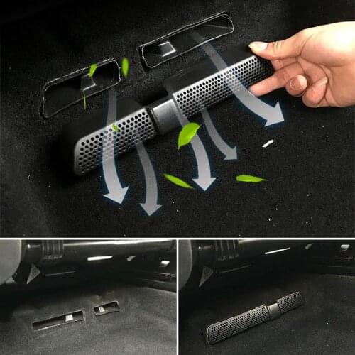 2pcs/set Car Back Seat Under Car Rear Seat Air Conditioning Vent Cover For Volkswagen VW Golf 7 Mk7 Passat B8 WAGON 2015-2018