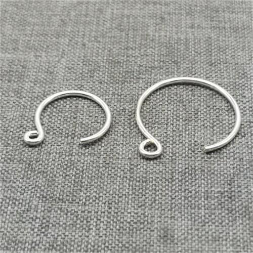 4 Pairs of 925 Sterling Silver Earring Ear Wire Hooks for Jewelry Making