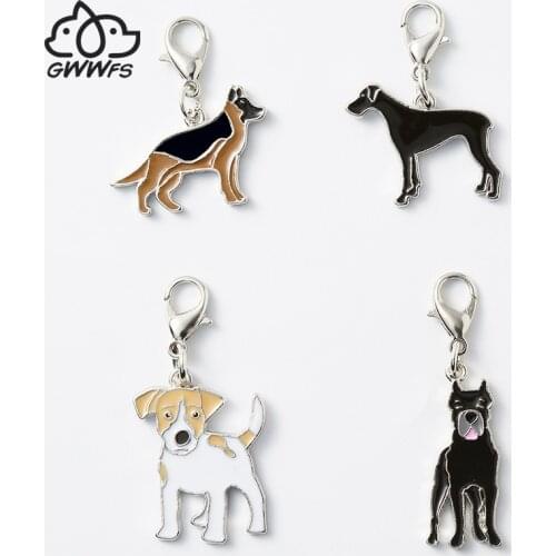5PCS/lot Cute French Bulldog pendant charms for men women bag zinc alloy pet dog charm pendants fashion jewelry friends gift