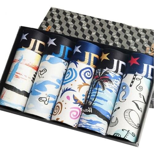 5 Pcs New Underwear Men Cotton Boxer Homme Brand Underpants Male Panties Breathbale Shorts U Convex Pouch Plus Sexy Boxers XXXXL