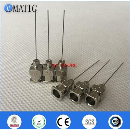 Free Shipping 12Pcs 1 Inch Tip Length 27G Blunt Stainless Steel Glue Dispensing Syringe Needle Tips Glue Dispenser Needle
