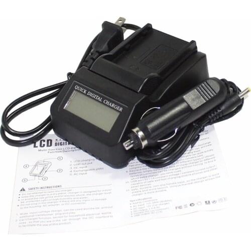 EN-EL3E EN-EL3e ENEL3E EN EL3E Rapid LCD Fast Charger with Car Charger Cord for Nikon D50 D70 D80 D90 D100 D200 D300 D700 z1