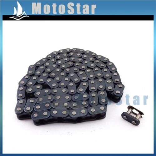 T8F Sprocket Chain With Spare Master Link For 2 Stroke 47cc 49cc Chinese Dirt Quad Pocket Bike Minimoto Kids ATV