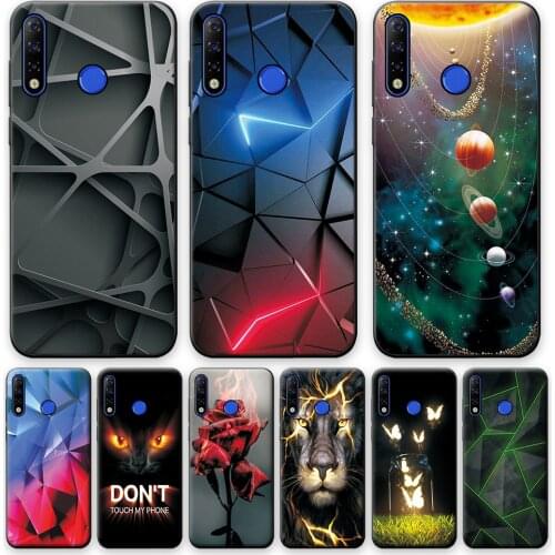 For Tecno Camon 12 Case Shockproof For Tecno Camon 12 Wolf Back Cover Case on Tecno Camon 12 Camon12 Silicone Protective Case