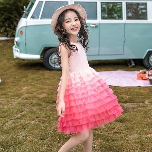 Girls Princess TUTU Dress Summer Kids Party Dresses Bebe Outfits Sweet Fluffy Vestidos