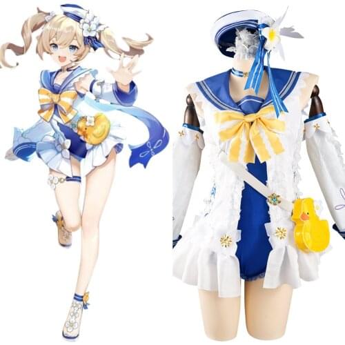Genshin Impact Barbara Cosplay Costume Outfits Halloween Carnival Suit