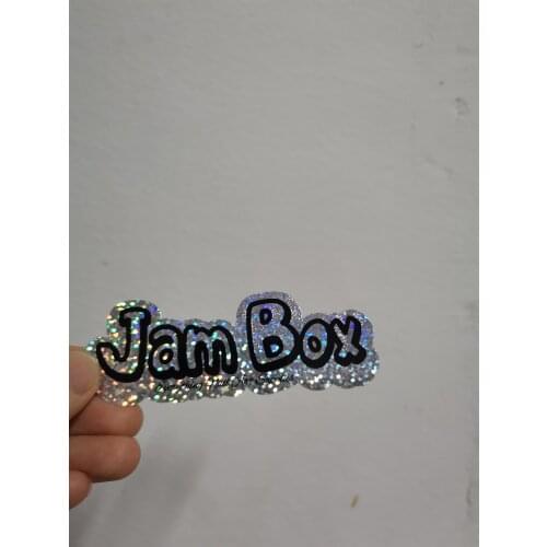 Die Cut Shaped Holographic Waterproof Sticker Label With Custom Logo