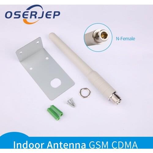 GSM 900-1800MHZ 6DB GSM Antenna Phone Signal Amplifier N Female Jack Connector Indoor Omni-directional Rubber Aerial