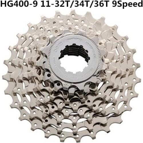 SHIMAN0 ALIVI0 HG400-9 flywheel 9 speed 27 speed mountain bike tower wheel rear gear 11-32T/34T/36T 12-36T silver brand new