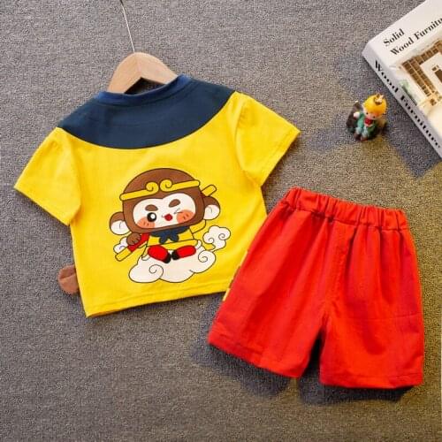 Summer Fashion Children Cotton Baby Boy Girls Clothes Pocket T Shirts Shorts 2Pcs/sets Infant Kids Leisure Toddler Tracksuits