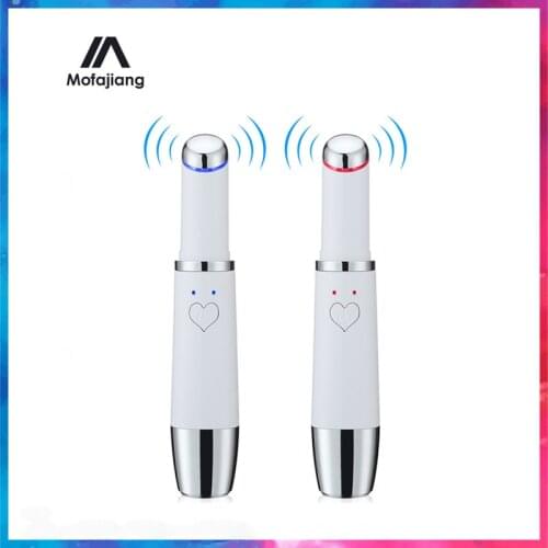 Mini Electric Eye Massager Heat Vibration Eye Lips Care Massager Beauty Pen Skin Lifting Anti Wrinkle Heating Massage Machine