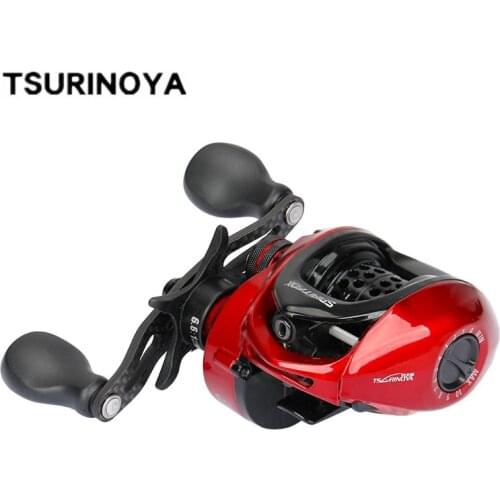 TSURINOYA SPIRIT FOX Baitcasting Reel Magnetic Brake System Right Left Hand 8+1BB 6.6:1 High Speed Bait Casting Fishing Reel