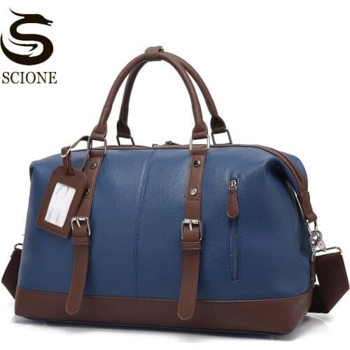 Men Waterproof PU Handbags Male Large Capacity Travel Luggage Bags Men High Quality Business Messenger Shoulder Bag XA15M