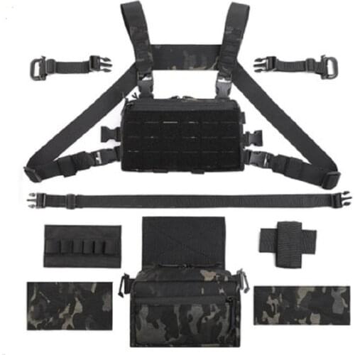 Second Generation Outdoor Tactical Function Chest Bag Running Locomotive Vest Bag Camouflage MOLLE Equipment