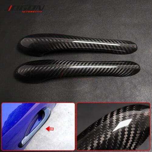 2Door Carbon Fiber Car Exterior Side Door Handle Cover Trim For Maserati Gran Cabrio Turismo GT GTS MC GC GCS 2010-2018