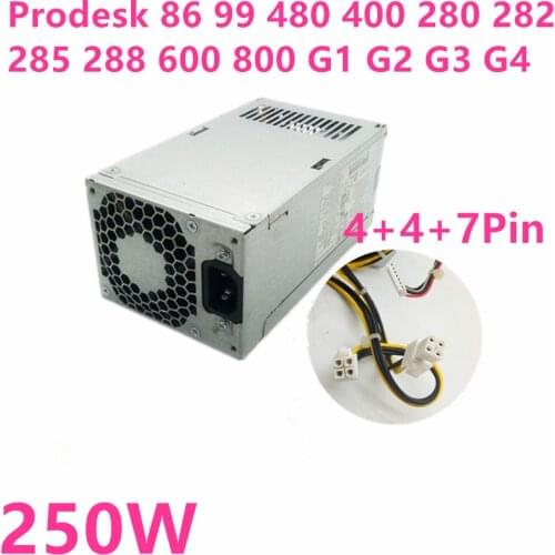 New PSU For HP Prodesk 86 99 480 400 280 282 600 800 G1 G2 G3 4Pin 250W Power Supply D16-250P1A PCG002 PCH022 901760-001