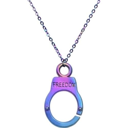 Connectors Necklaces For Women Men Fashion Pendants For Jewelry Necklace Rainbow Chain Around The Neck Decoration Female Collier