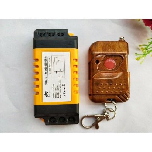 GK06A RF Remote Control Switch AC 85V 110V 220V 1CH 10A Relay wireless Light Remote Switch Receiver Transmitter COM NO NC
