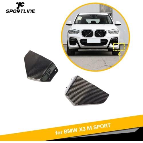 Carbon Fiber Front Bumper Lip Splitters For BMW X3 G01 M-SPORT 2018 - 2019
