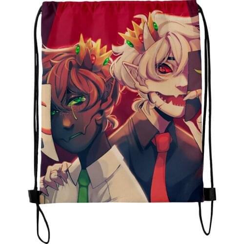 Ranboo Merch Fashion Style Student Shoulder Storage Bag Drawstring Travel Beach Backpack Toys Shoes Clothes Organizer