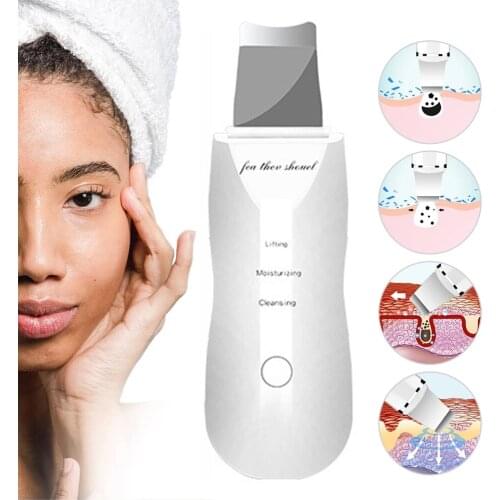 Skin Scrubber With Box Machine Peeling Shovel Cleaner Skin Peeling Blackhead Peeling Blackhead Remover Lift Massager Tool