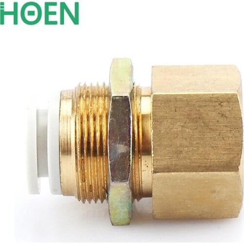 SMC Type Fitting KQ2E Series Internal Thread Bulkhead Fitting KQ2E04-M5 KQ2E06-M5 KQ2E08-01 KQ2E10-02 KQ2E12-03 KQ2E16-03