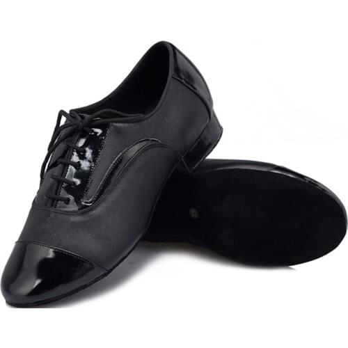Professional Ballroom Latin Modern Salsa Dance Shoes Men Genuine Leather Party Jazz Tango Samba Practise Dance Heels Shoe 39-46