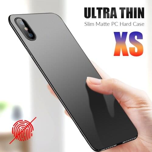 Ultra thin Phone Case For iPhone X XS 11 Pro Max XR Case Slim Matte 360 Full PC Hard Cases For iPhone 11 X XS Case Cover Coque