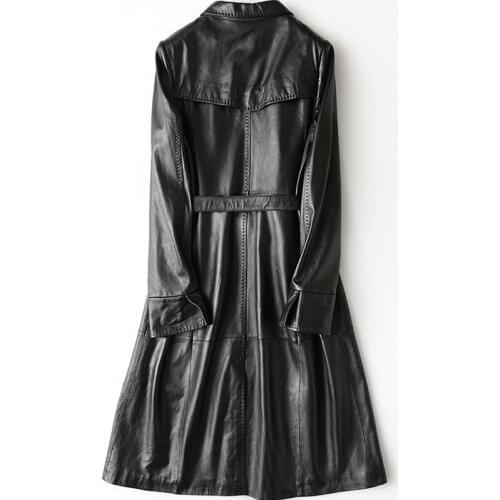 Women Genuine Leather Jacket Luxury Real Leather Montone Jacket Spring Autumn Natural Sheepskin Coat Female 2020 LWL1447