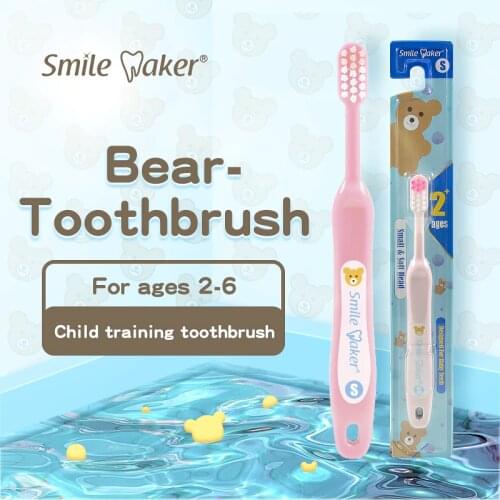 Cute Bear Kids Tooth Brush Child Oral Health Care Tool Colorful Soft Toothbrush