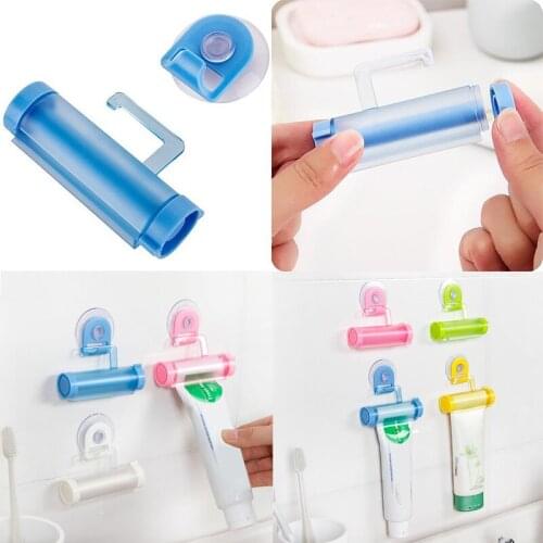 1Pc Practical Toothpaste Dispenser Manual Facial Cleanser Squeezer Rolling Tube Holder Bathroom Accessories