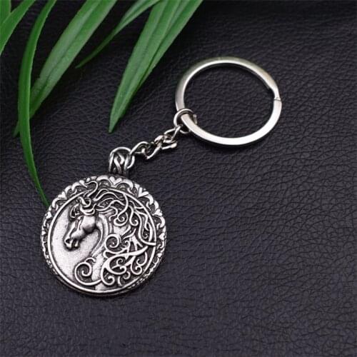 12pcs Cute Creative animal pattern Horse Key Chain Party Wedding Birthday Gift for women ＆ men