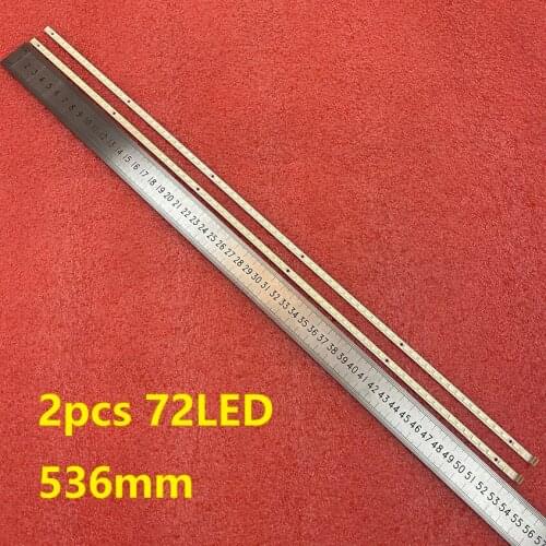 2pcs/set 72LED 536mm LED backlight strip for Toshiba 42SL863 74.42T16.001-2-DS1 42T11-05B 42T16-04c T420HB01