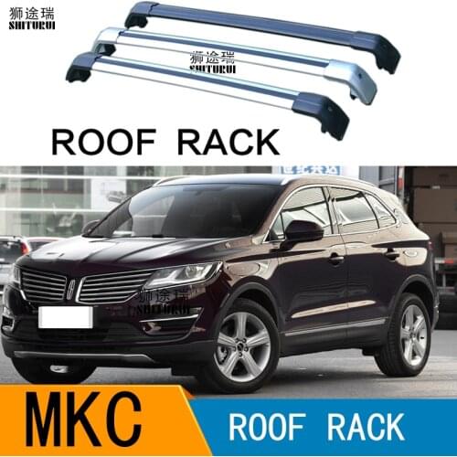 2Pcs Roof bars For Lincoln MKC 2014-2018 suv Aluminum Alloy Side Bars Cross Rails Roof Rack Luggage Carrier